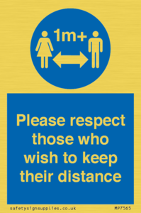 MP7565: Please respect those who wish to keep their distance