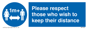 MP7565: Please respect those who wish to keep their distance