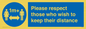 MP7565: Please respect those who wish to keep their distance