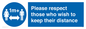 MP7565: Please respect those who wish to keep their distance
