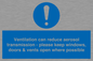 MP7566: Ventilation can reduce aerosol transmission - please keep windows, doors & vents open where possible