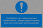 MP7566: Ventilation can reduce aerosol transmission - please keep windows, doors & vents open where possible