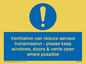 MP7566: Ventilation can reduce aerosol transmission - please keep windows, doors & vents open where possible