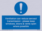 MP7566: Ventilation can reduce aerosol transmission - please keep windows, doors & vents open where possible
