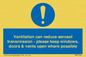 MP7566: Ventilation can reduce aerosol transmission - please keep windows, doors & vents open where possible