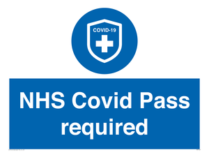 MP7567: NHS Covid Pass required