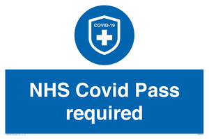 MP7567: NHS Covid Pass required