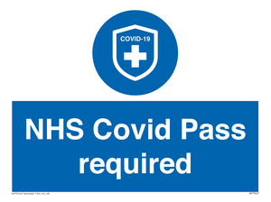 MP7567: NHS Covid Pass required