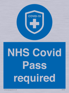 MP7567: NHS Covid Pass required