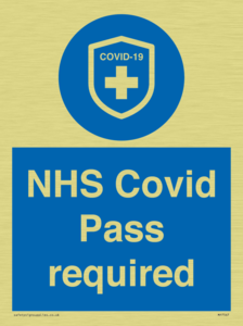 MP7567: NHS Covid Pass required