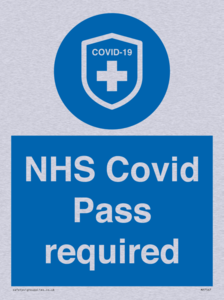 MP7567: NHS Covid Pass required