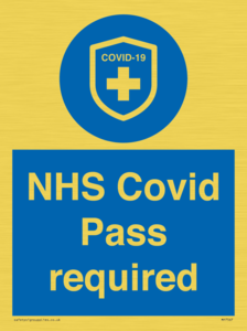 MP7567: NHS Covid Pass required