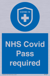 MP7567: NHS Covid Pass required