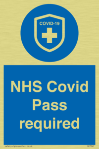 MP7567: NHS Covid Pass required
