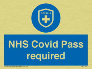 MP7567: NHS Covid Pass required