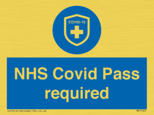 MP7567: NHS Covid Pass required