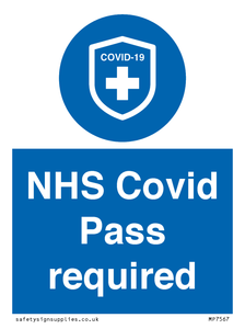 MP7567: NHS Covid Pass required