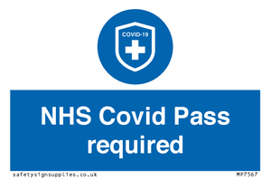 MP7567: NHS Covid Pass required