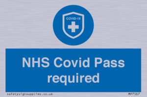 MP7567: NHS Covid Pass required
