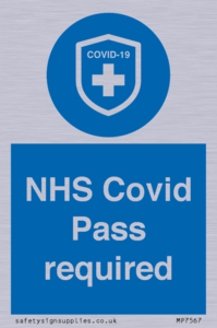 MP7567: NHS Covid Pass required