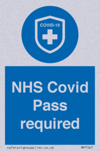 MP7567: NHS Covid Pass required