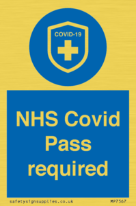 MP7567: NHS Covid Pass required