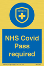 MP7567: NHS Covid Pass required
