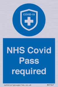 MP7567: NHS Covid Pass required