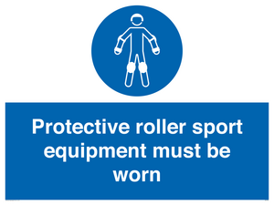 MP7576: Protective roller sport equipment must be worn