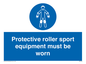 MP7576: Protective roller sport equipment must be worn