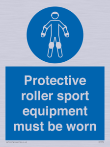 MP7576: Protective roller sport equipment must be worn