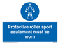 MP7576: Protective roller sport equipment must be worn