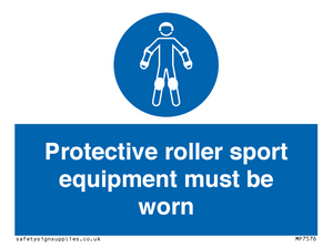 MP7576: Protective roller sport equipment must be worn