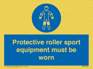 MP7576: Protective roller sport equipment must be worn