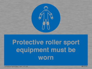 MP7576: Protective roller sport equipment must be worn