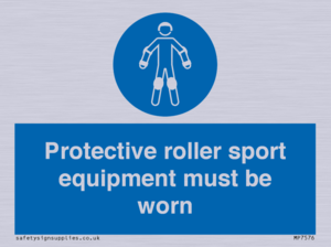 MP7576: Protective roller sport equipment must be worn