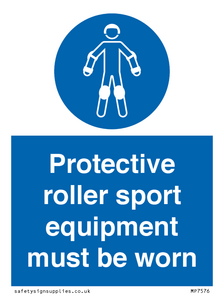 MP7576: Protective roller sport equipment must be worn