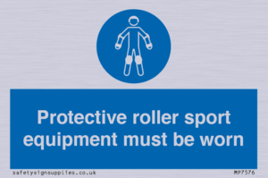 MP7576: Protective roller sport equipment must be worn