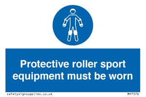 MP7576: Protective roller sport equipment must be worn