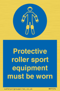 MP7576: Protective roller sport equipment must be worn