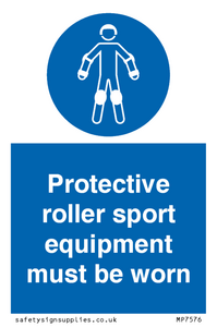 MP7576: Protective roller sport equipment must be worn