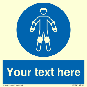 MP7584: Custom protective roller sport equipment must be worn