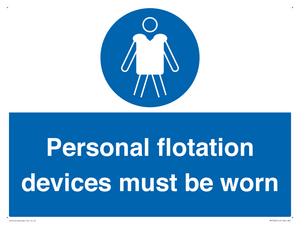 MP7585: Personal flotation devices must be worn
