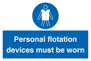 MP7585: Personal flotation devices must be worn
