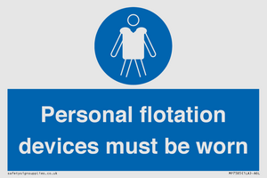 MP7585: Personal flotation devices must be worn