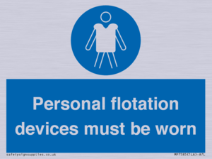 MP7585: Personal flotation devices must be worn