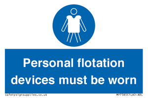 MP7585: Personal flotation devices must be worn