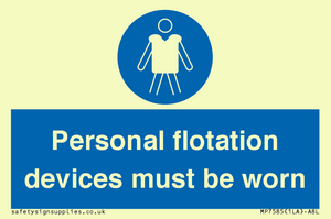 MP7585: Personal flotation devices must be worn