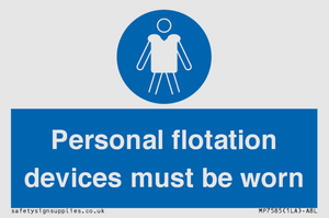 MP7585: Personal flotation devices must be worn