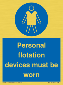 MP7585: Personal flotation devices must be worn